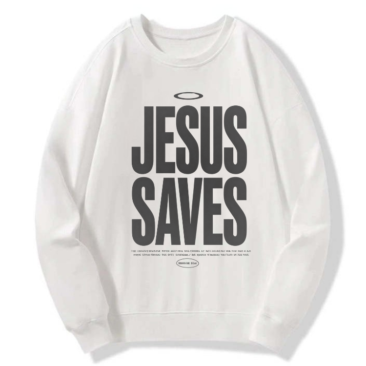 Jesus Saves Sweatshirt - Image 5