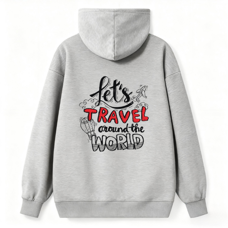 Let's Travel Around the World Classic Hoodie