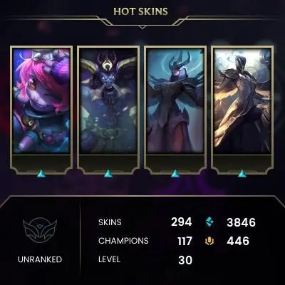 LEAGUE OF LEGENDS | NA | EUW | Unranked | Silver Kayle, Championship Riven (2012 and 2016), Judgment Kayle, Riot Singed | FULL-ACCCESS |