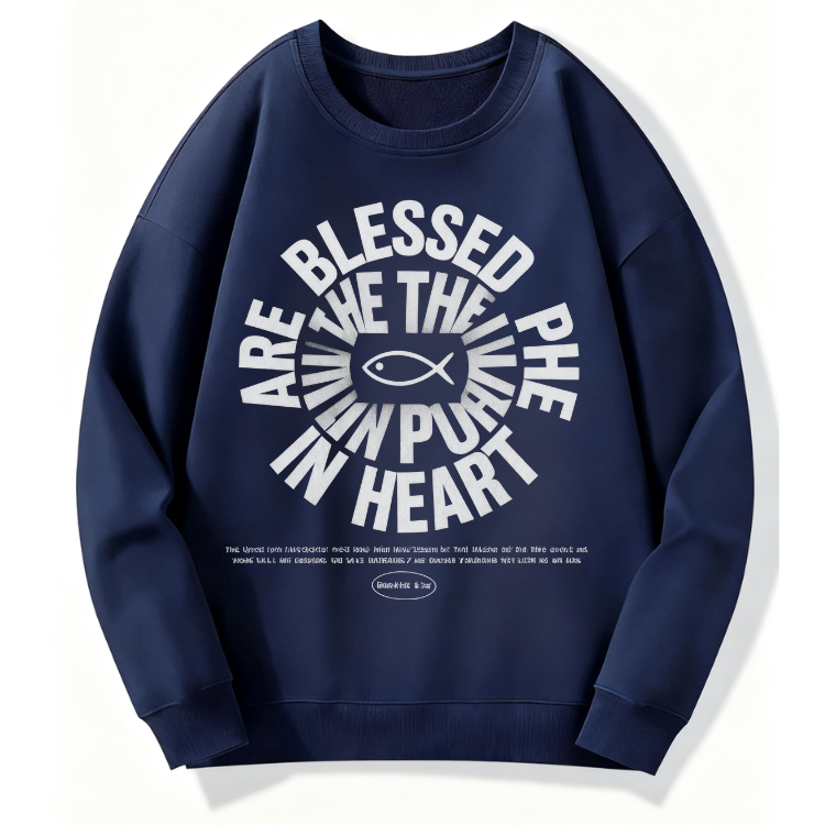 Blessed in Pure Heart Sweatshirt - Image 5