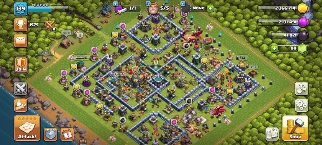 Clash of clans/town hall 14/hero(53.62.45.21)/wall(14.13)/level 140/Lifetime warranty/X31/breaking bad - Image 2