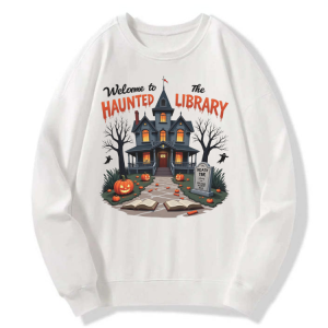Haunted Library Halloween Sweatshirt