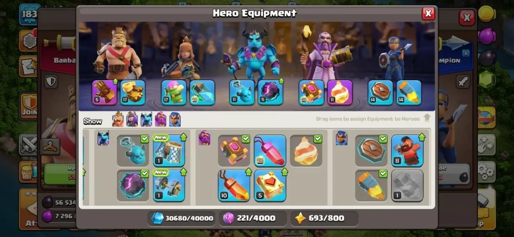 Clash Of Clans |TH 14 Full Max, Defense Max, Wall Max,1343 League medal, Change Name 500Gems, Magic Items, Lifetime Warrant - Image 4