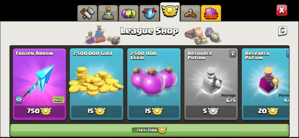Clash Of Clans |TH 14 Full Max, Defense Max, Wall Max,1343 League medal, Change Name 500Gems, Magic Items, Lifetime Warrant - Image 2