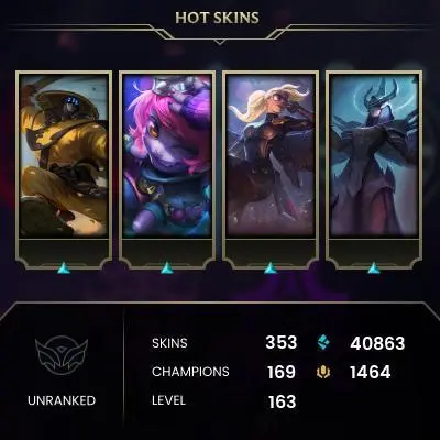 LEAGUE OF LEGENDS | L281 NA-Email changeble - Full Access- Manual Leveling