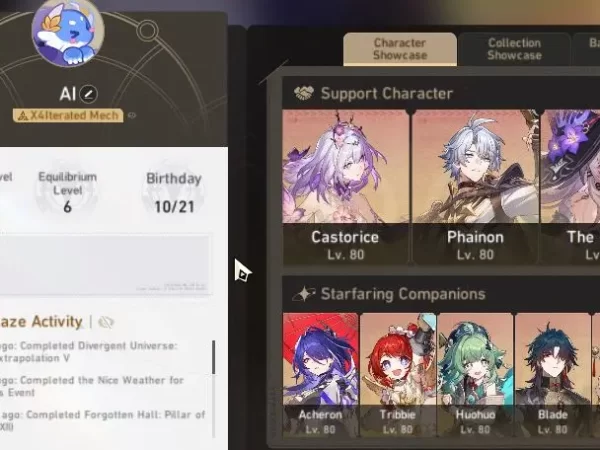 Honkai Star Rail | ASIA|TL70|19 Limited[Phainon+Sign,Castorice+Sign,Dr Ratio+Sign,E1 Luocha,Cerydra,Etc]|Amphoreus|TakeEmail|CheckSS