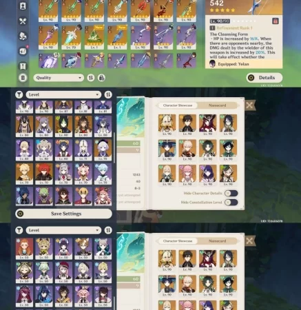 Genshin Impact | EU - AR 60 - 71 Charcter 27 5 Star - 18 Wephons 5 Star - 10 Wish Double Weapon - Event Banner is Guaranteed - Code638