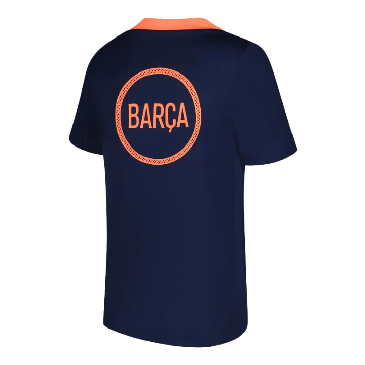 Barcelona Pre-Match Soccer Jersey 2025/26 Orange&Black - Image 2